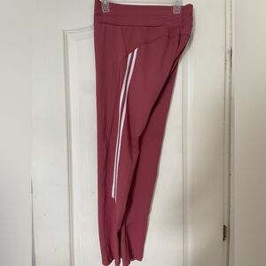 NWOT Rose Joggers with White Stripes